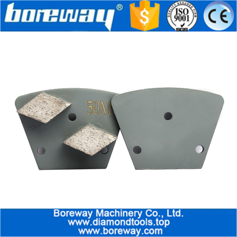 3pc Rhombus Bar Segment Diamond Floor Grinding Disc For Polishing Grinding Terrazzo Epoxy