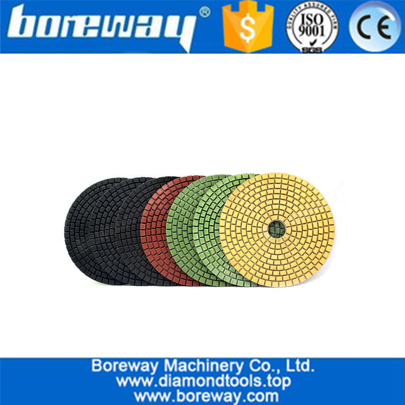 5inch 125mm Wet Use  Flexible Diamond Polishing Pad For Stone Granite  Ceramic Tile Grinding