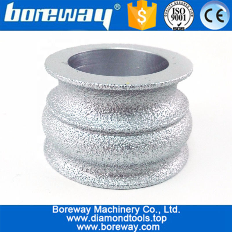 Vacuum Brazed Diamond Hand Profile Wheel for Granite Marble and Stone Edge Cutting