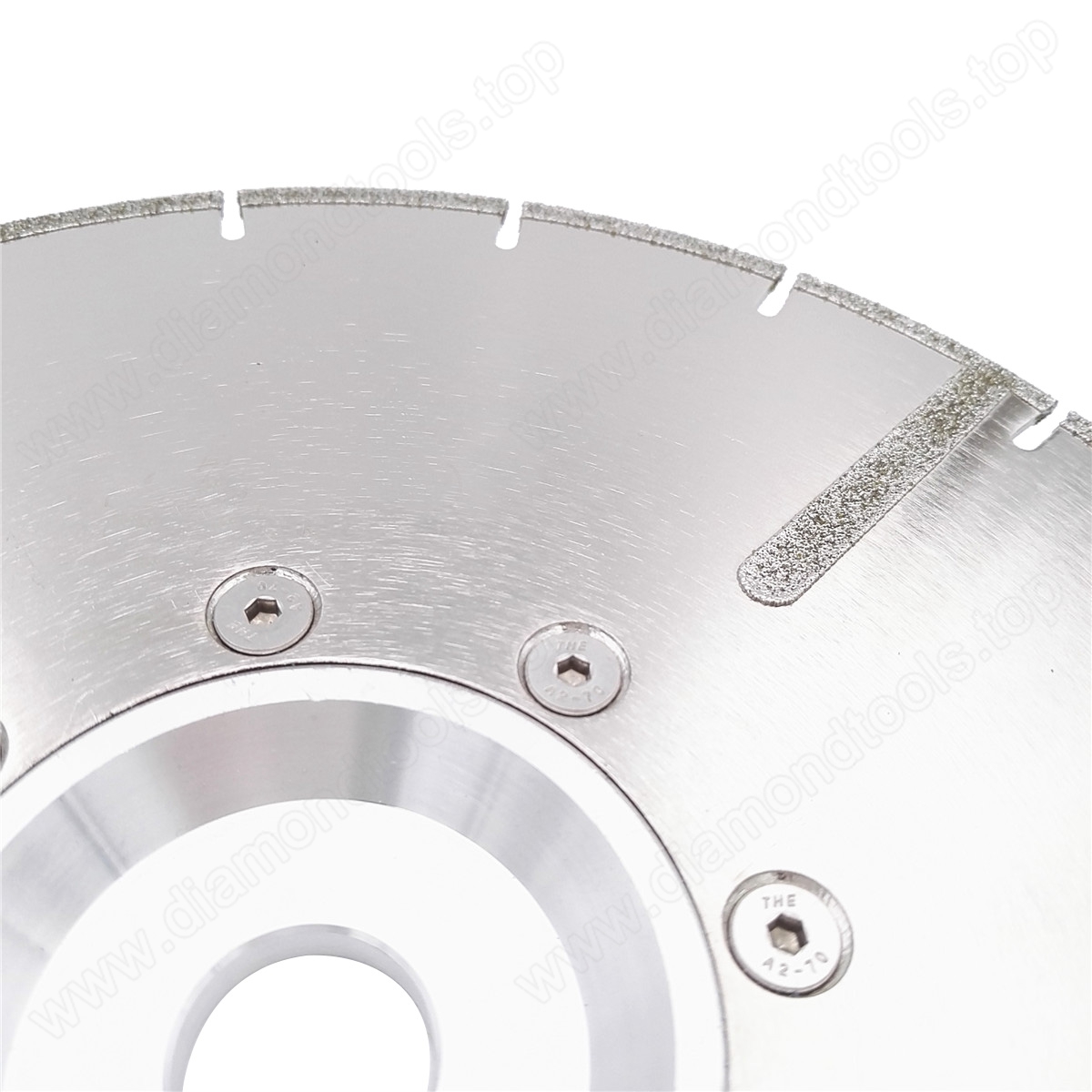 Electroplated diamond cutting blade 22.23MM or M14 flange with protection reinforced diamond disc with flange