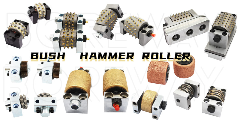 Bush Hammer Roller With 45 Tip Suppliers