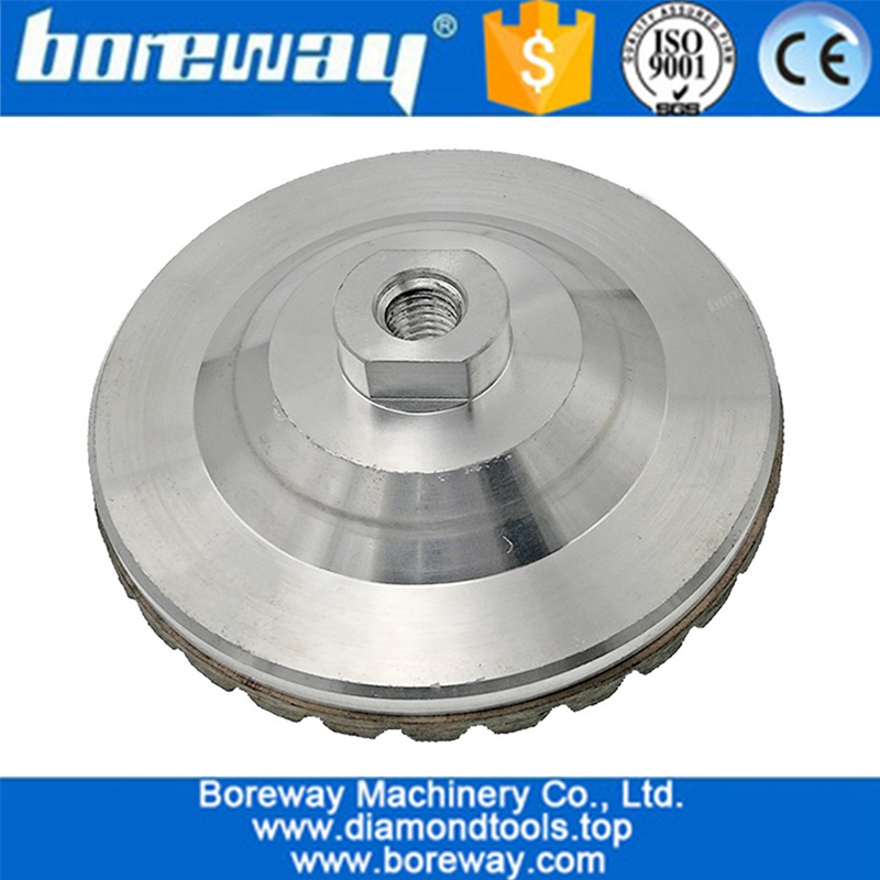 Aluminum Based Diamond Turbo Grinding Wheel M14 or 5/8-11 Thread diamond grinding cup wheel