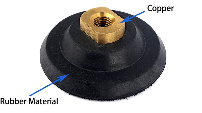 4 Inch rubber based black backer