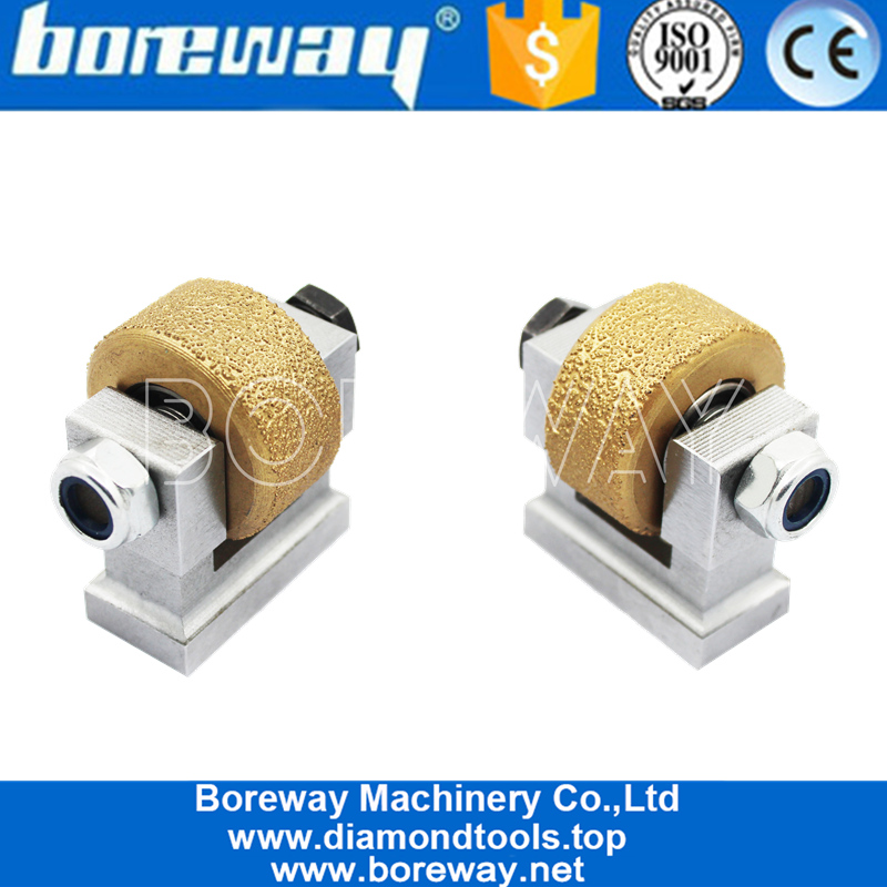 Vacuum Brazed Bush Hammer Roller With U Support For Stone 888