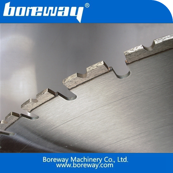 Laser welded saw blades for cutting reinforced concrete