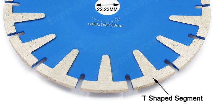 Boreway T-Shape Head Diamond Saw Blade Concrete Granite Cutting Disc High Grade Professional Diamond Cutting Blade Sink Cutter Tool