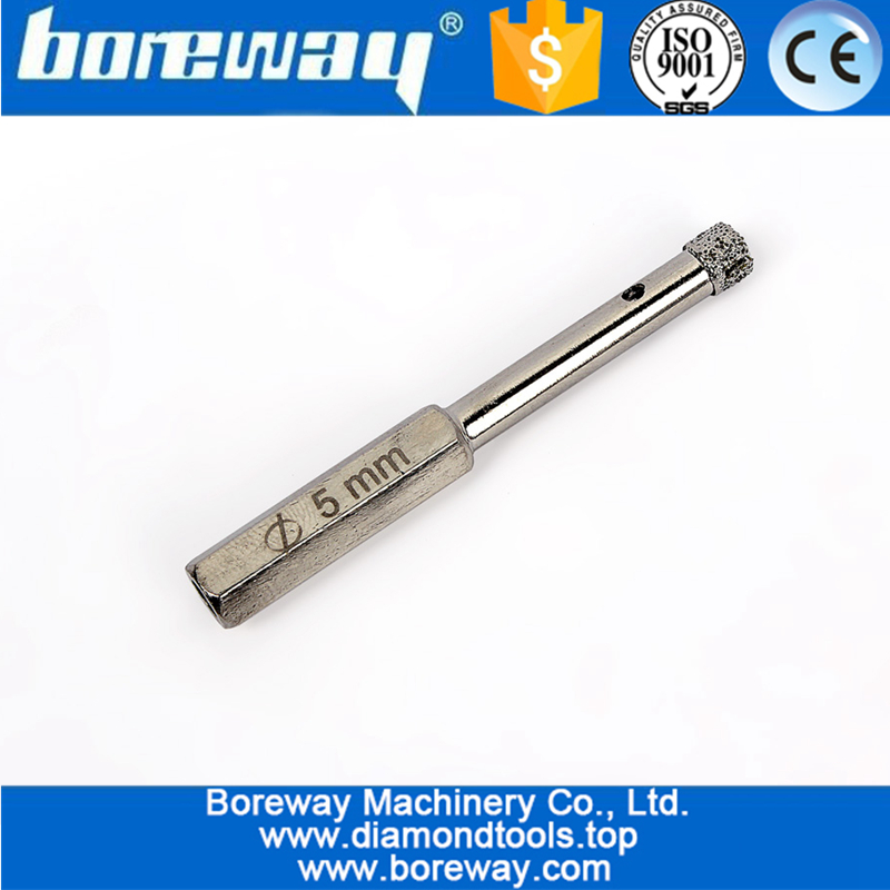 Small Diameter Wet Used Diamond Bur Core Drill Bits For Glass Marble Tile Drilling Hole