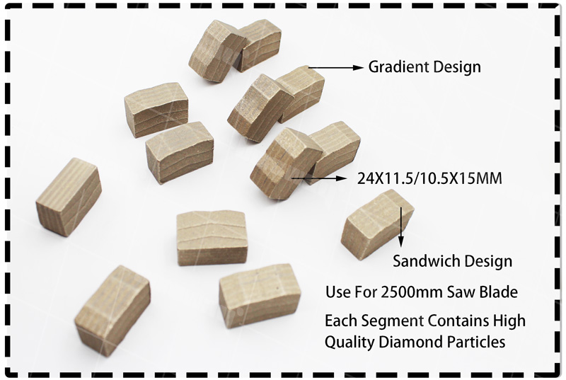 Multi Saw Blade Diamond Cutting Segment For Suppliers