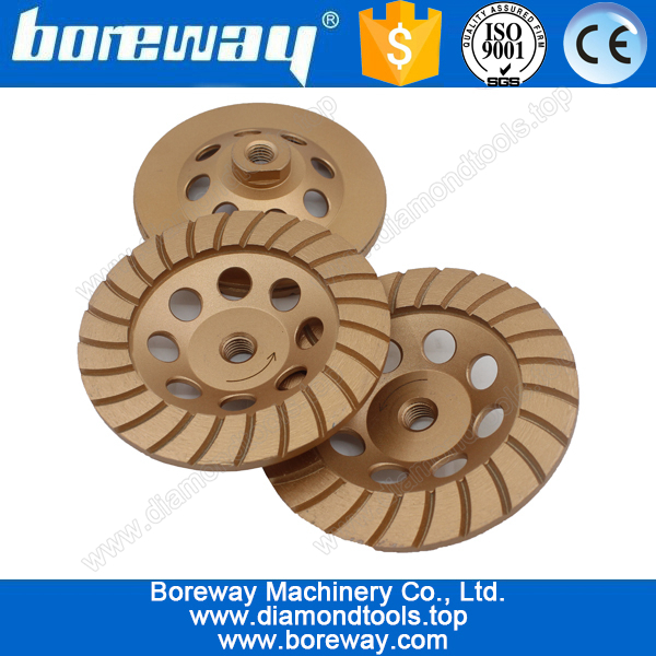 ripple segment hot press and sinter diamond cup grinding wheels