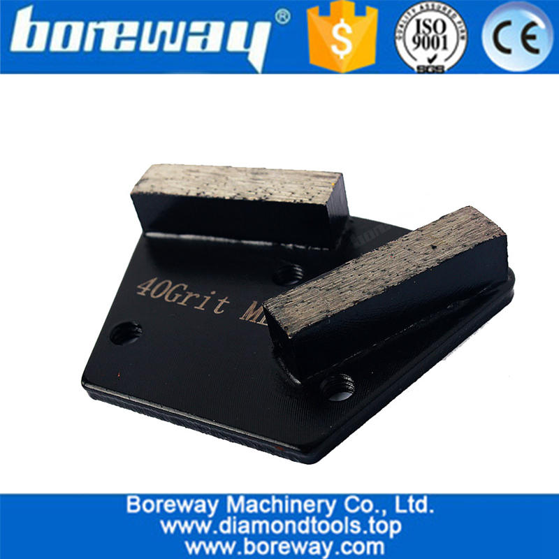 Metal Bond Trapezoid Grinding Pad Shoes For Stone Concrete Grinding Floor