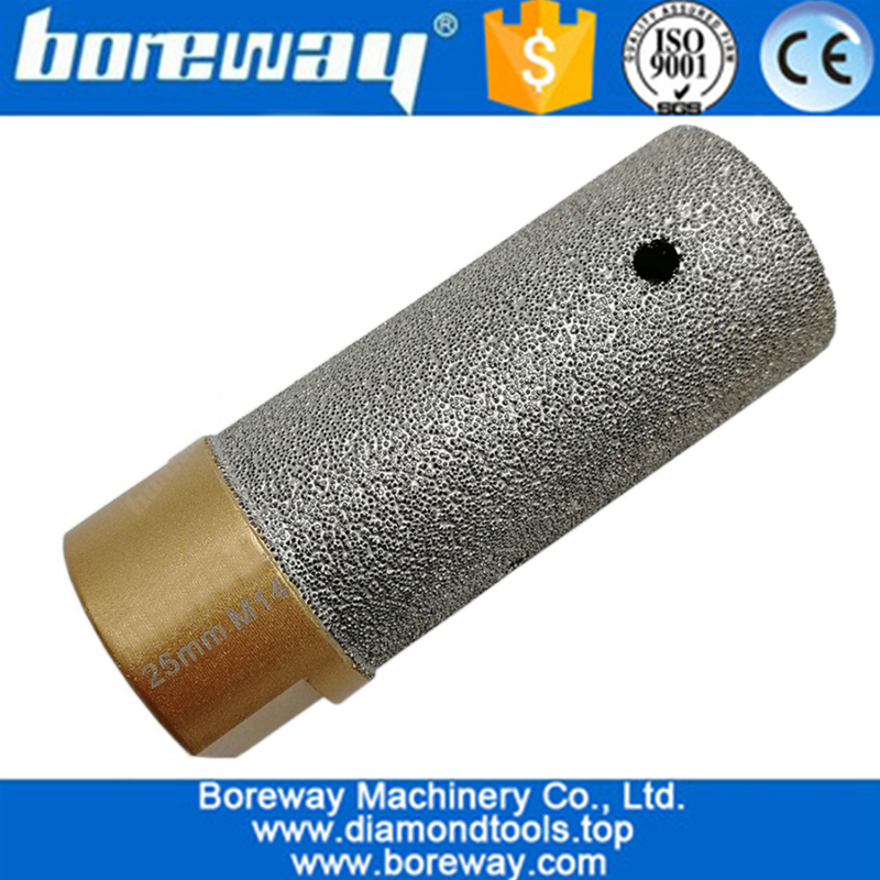 Vacuum Brazed Stone CNC Diamond Finger Bits with M14 Threaded, Diamond Drilling Finger Milling Bit