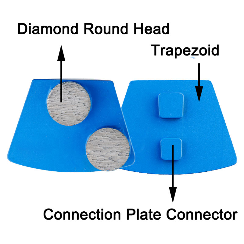 Trapezoidal metal floor grinding block can only be used for floor grinding machine?