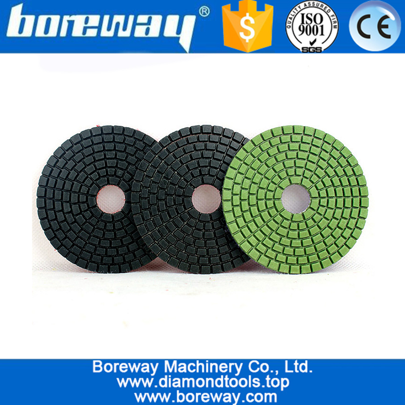 High Quality Grinding Diamond Tool Polishing Disc Pad With Velcro Backer 100MM Wet 