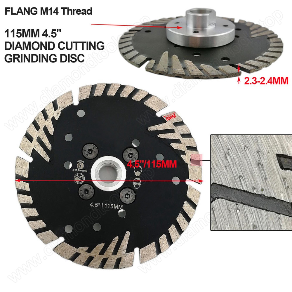 Hot pressed sintered diamond turbo saw blade email boreway05@boreway.net