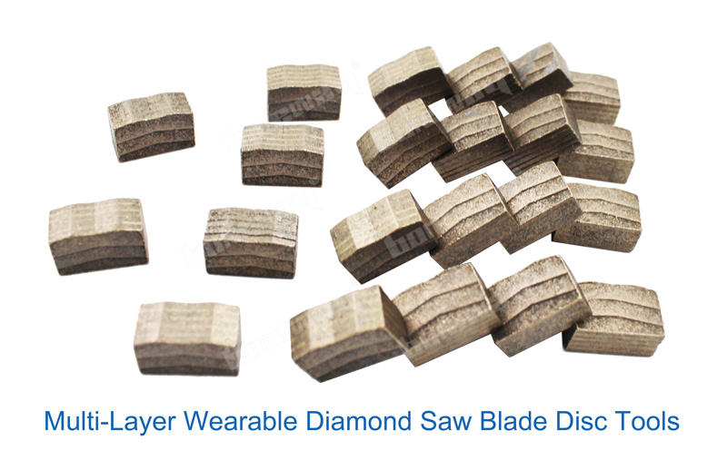 Multi-Layer Diamond Saw Blade Disc Segment Tools