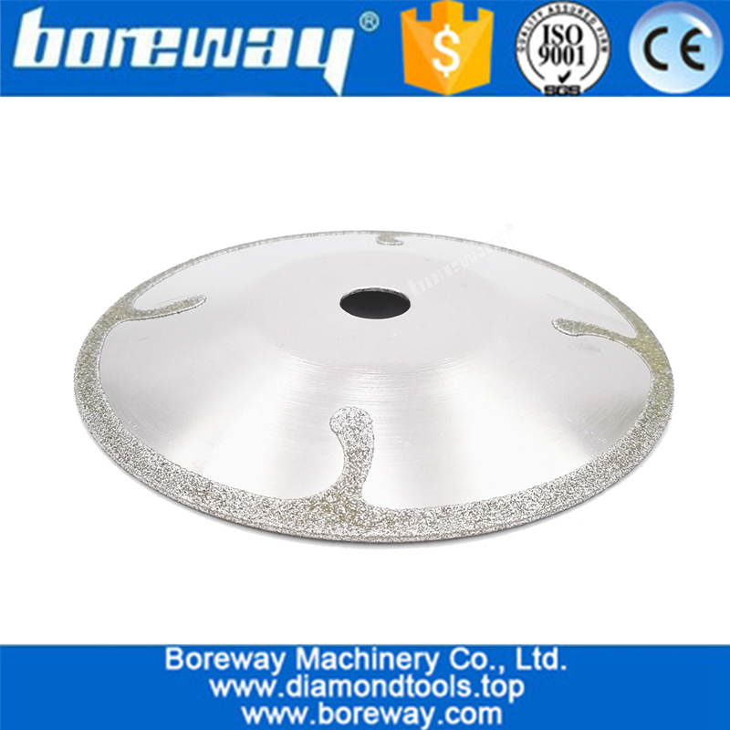 Bowl-shaped Electroplated diamond cutting disc with Protection wholesale diamond saw blade