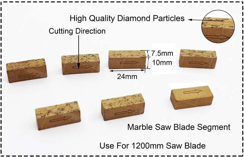 Diamond Segments For Cutting Marble