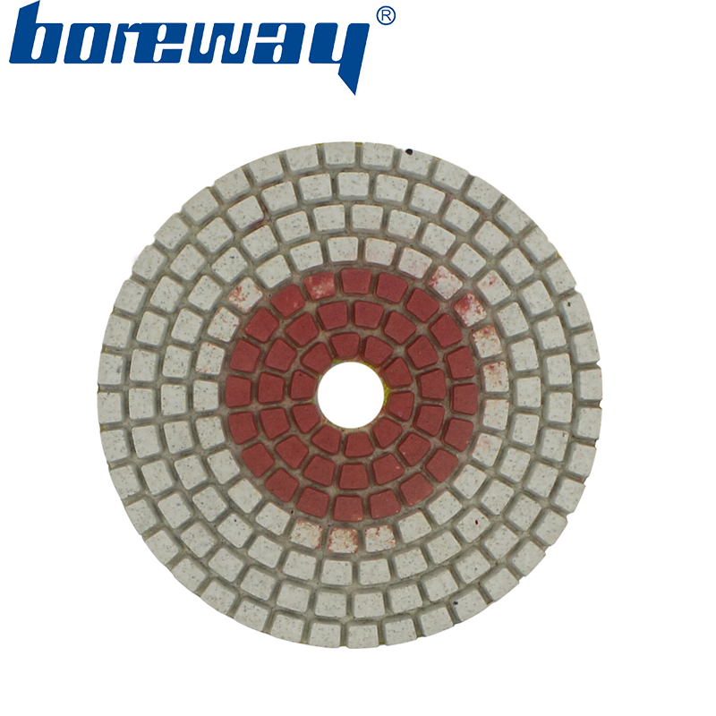 3inch 80mm 7 steps 2 in 1 wet use diamond polishing pads for stone concrete