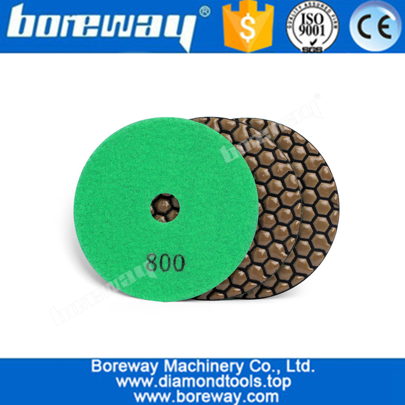 4inch 100mm Flexible Dry Grinding Pad Angle Grinder For Granite Marble Concrete Polishing