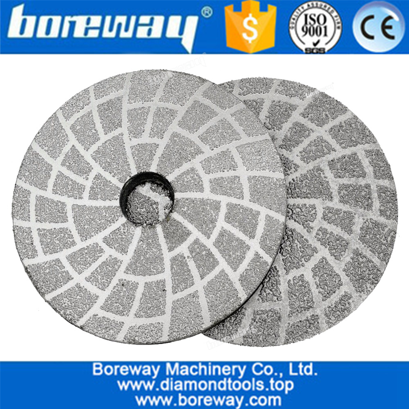 Diamond Vacuum Brazing Polishing Pad For Granite Marble  Concrete Fast Polishing