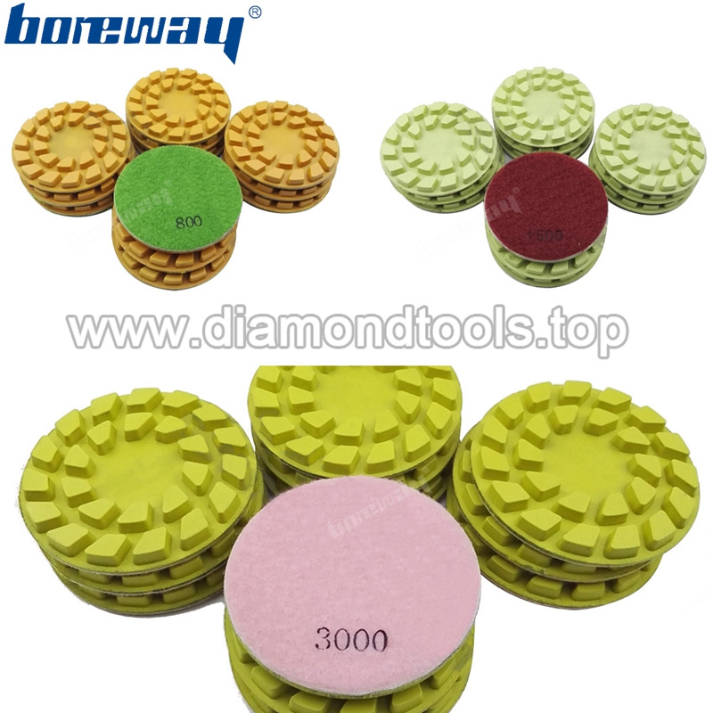 4inch 100mm Flower diamond floor polishing pads for concrete and natural stone2