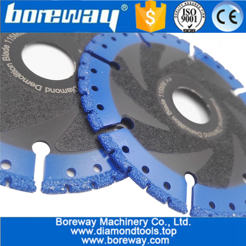 Vacuum Brazed Diamond Blade for All Purpose For stone  Demolition Blade