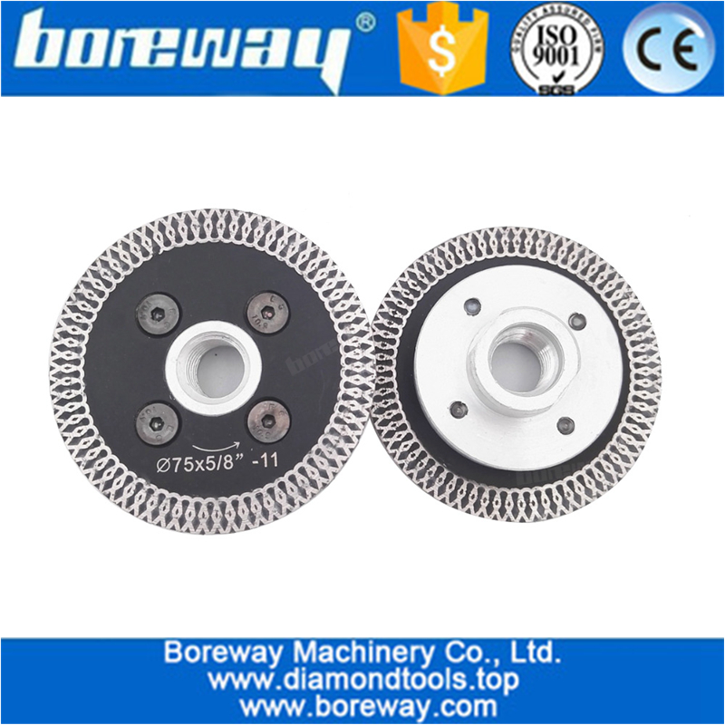 Hot pressed mini mesh turbo rim diamond blades with removable 5-8/11 flange Carving blade cutting disc