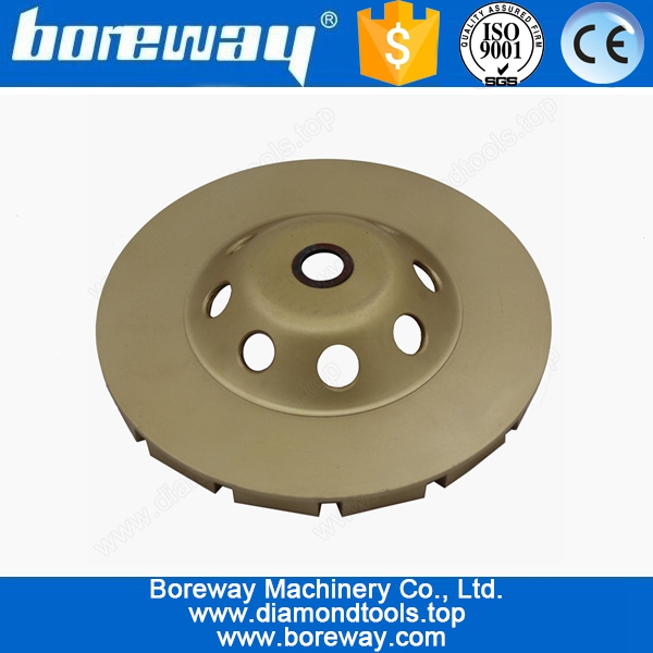 180mm Double Segments Dimaond Cup Grinding Wheel For Hard Concrete 