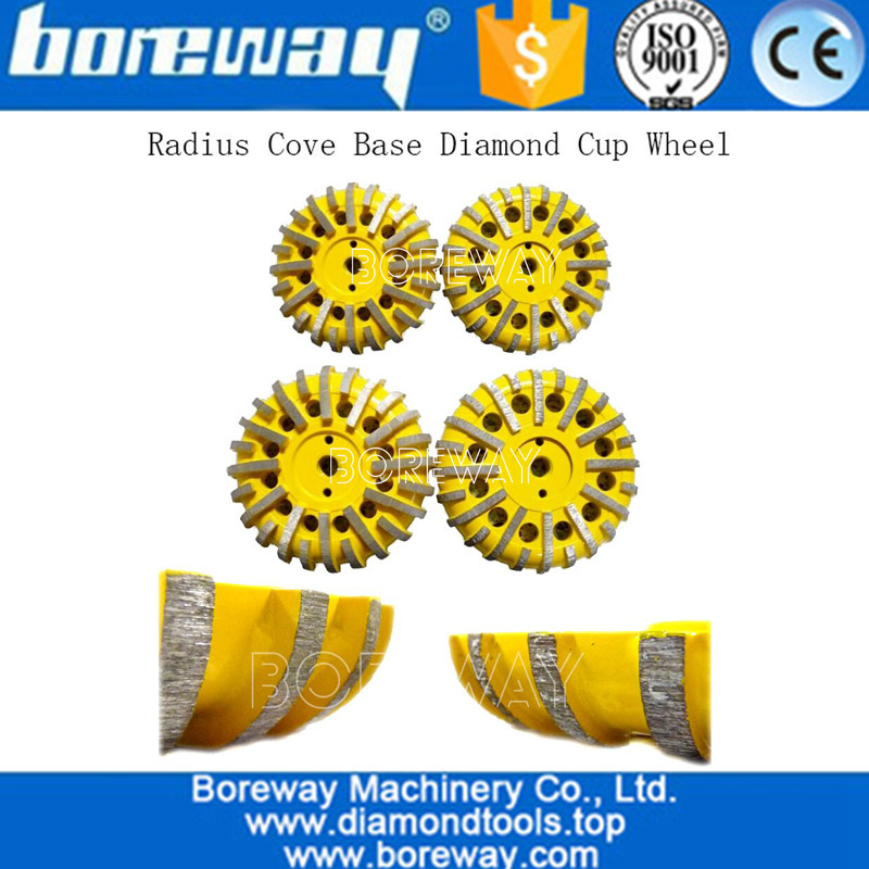 radius cove base diamond cup wheel for suppliers and manufacturer