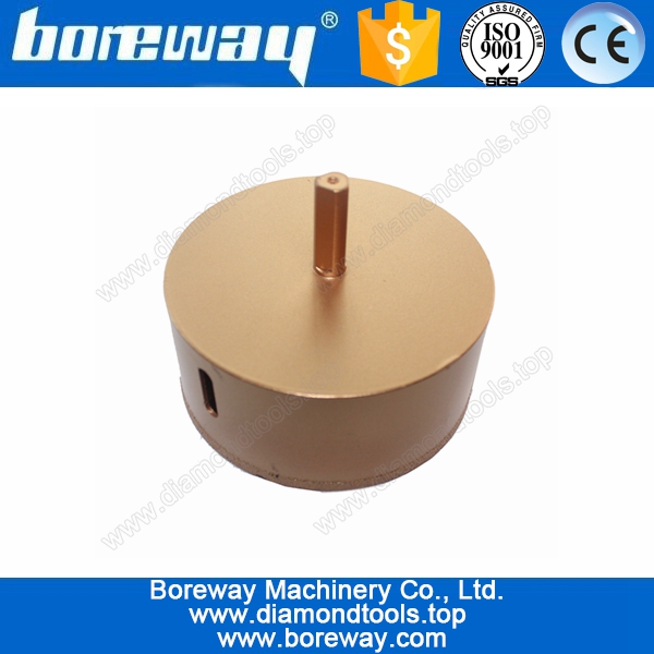 vacuum brazed core drill bit