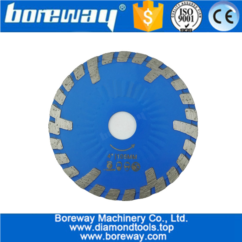 Diamond saw blade Hot pressed Diamond Wave Turbo Blade with Slant Protection Teeth