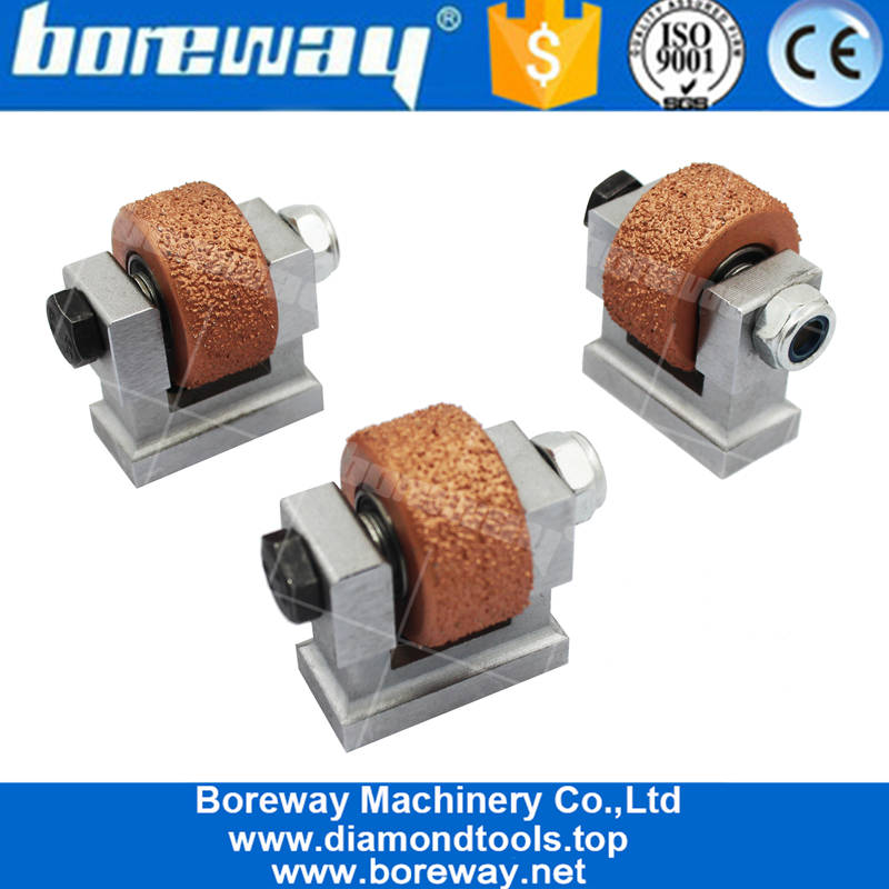 China Vacuum Brazed Rotary Bush Hammer Roller U Support 12