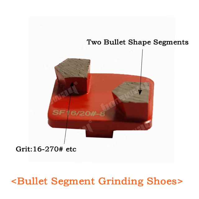 Bullet Segment Grinding Shoes