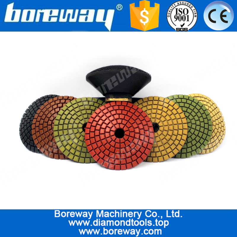 Diamond Convex Polishing Pad  Bowl Arc Type With Backer Pad Convex Disc