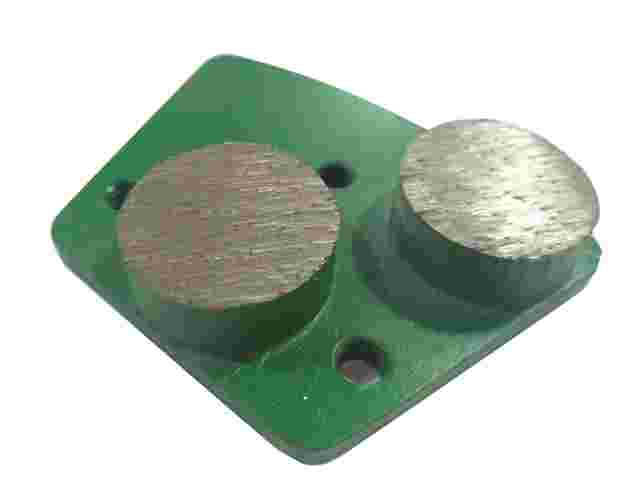 Trapezoid Diamond Grinding Block With Two Round Segment 