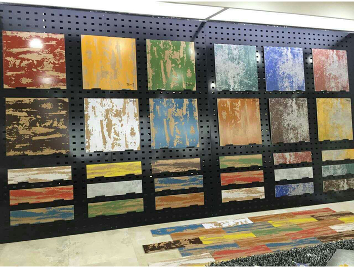 Stone slab display rack for exhibition and office