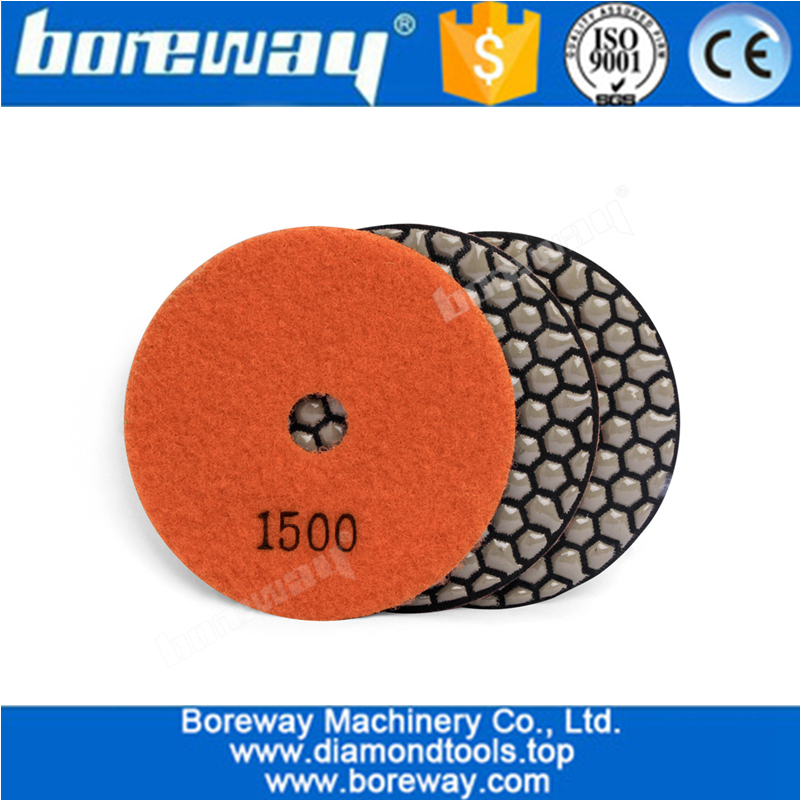 4inch 100mm Flexible Dry Grinding Pad Angle Grinder For Granite Marble Concrete Polishing