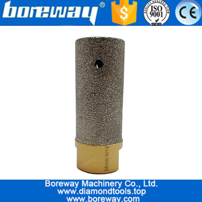 Vacuum Brazed Stone CNC Diamond Finger Bits with M14 Threaded, Diamond Drilling Finger Milling Bit