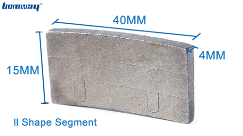 ll shape design saw blade segments