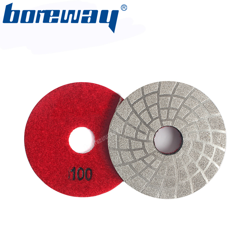 3inch Vacuum Brazed Polishing Pad Fast Polishing Grinding For Granite Marble Concrete