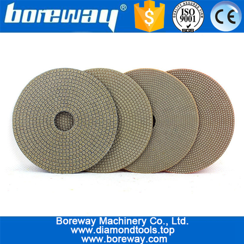 4inch 100mm electroplated Diamond polishing pads for concrete