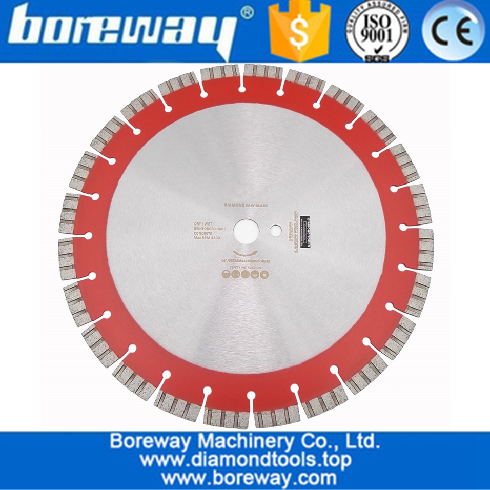 Laser welded High Turbo segments Diamond Saw Blade Cutting Reinforced concrete Disc Diamond Wheel