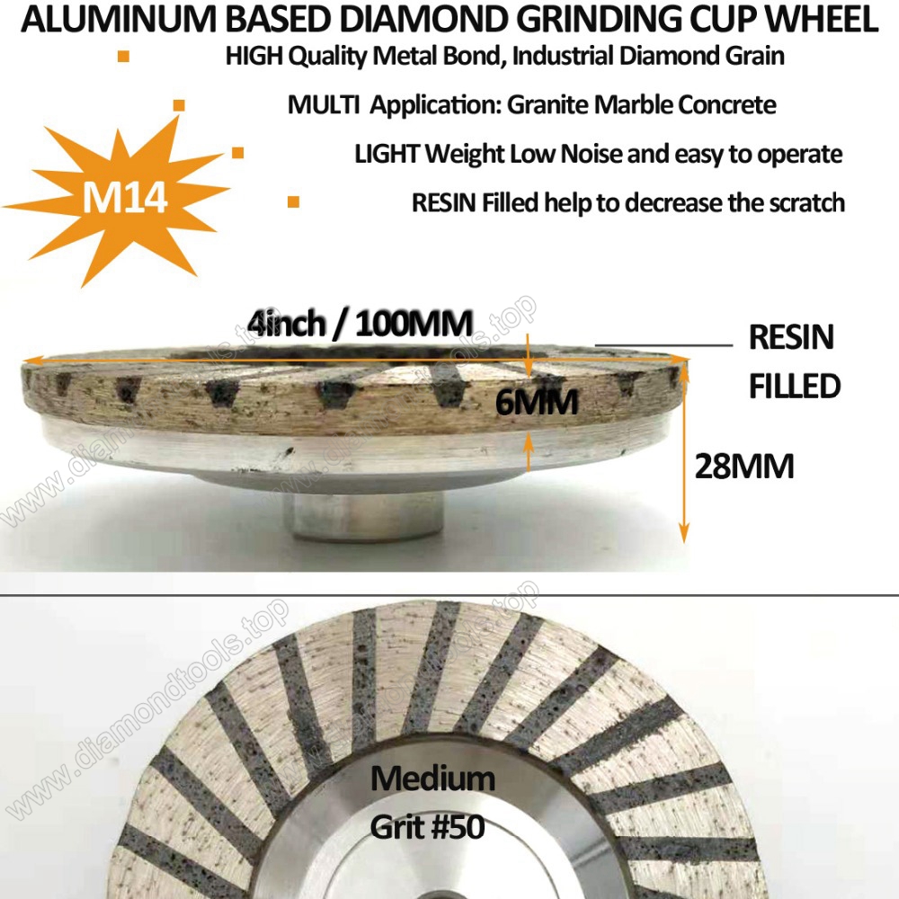 Aluminum Based Grinding Cup Wheel Diamond fine grinding with great finishing wholesale grinding wheel