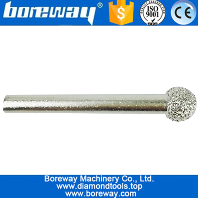 Vacuum Brazed Diamond Engraving Bits diamond grinding burrs grinding head, Diamond Carving Bits