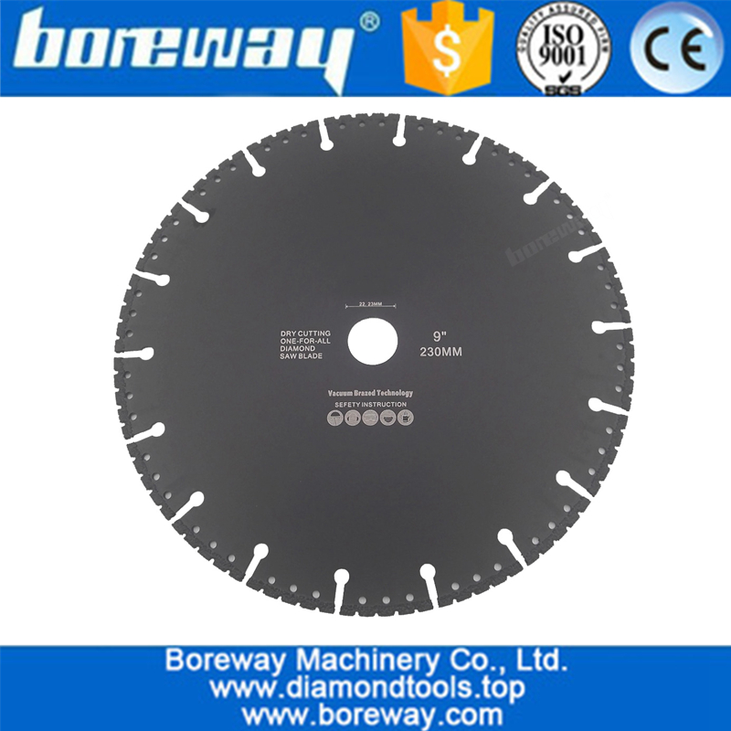 Vacuum Brazed Diamond Blade for All Purpose Demolition Blade For stone iron steel