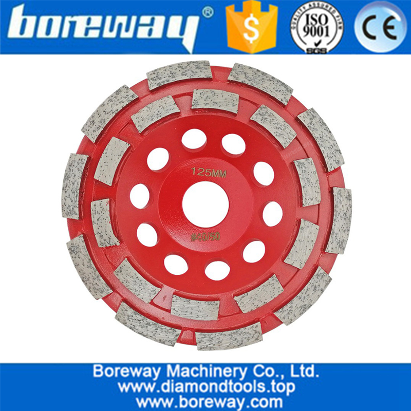 High quality  turbo double row cup wheel segmented diamond grinding cup wheel