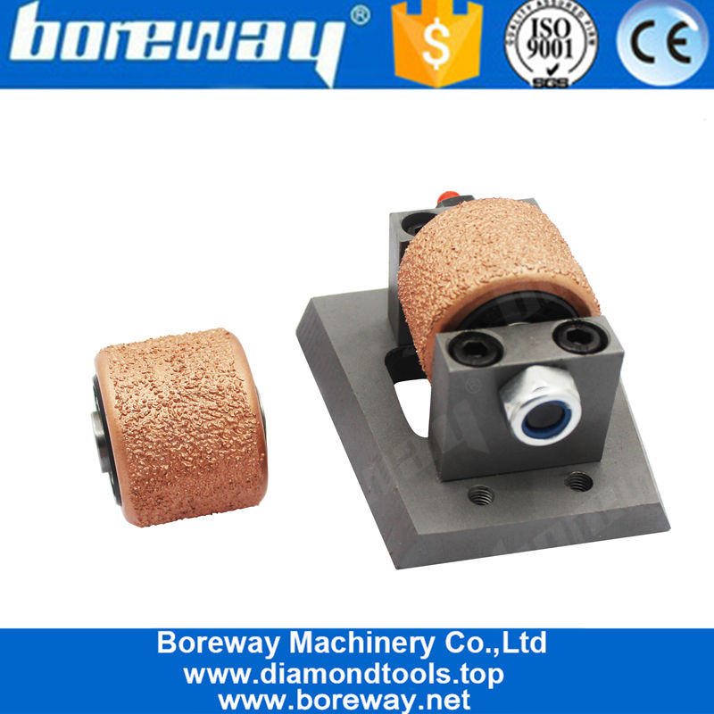 Special Designed Horseshoe Type Vacuum Brazing Bush Hammer Roller 3