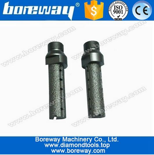 Vacuum brazed stone finger bit 15mm