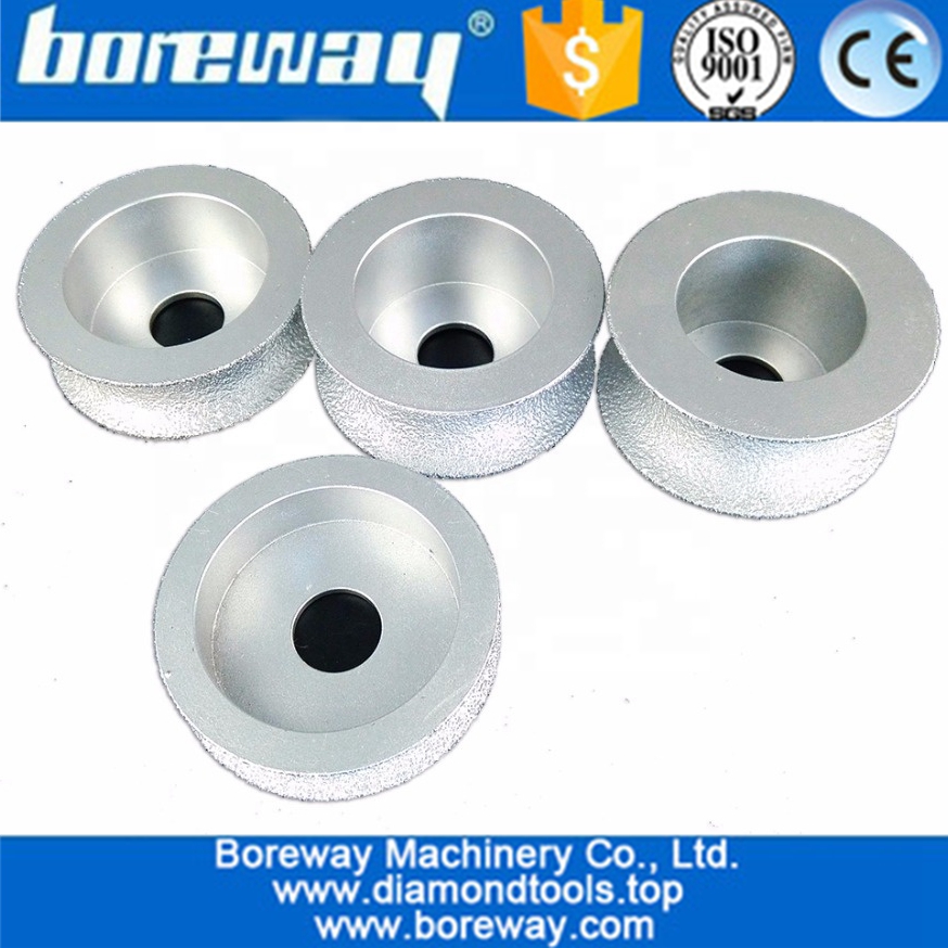 Vacuum Brazed Diamond hand profile wheel Diamond Grinding Cup Wheel