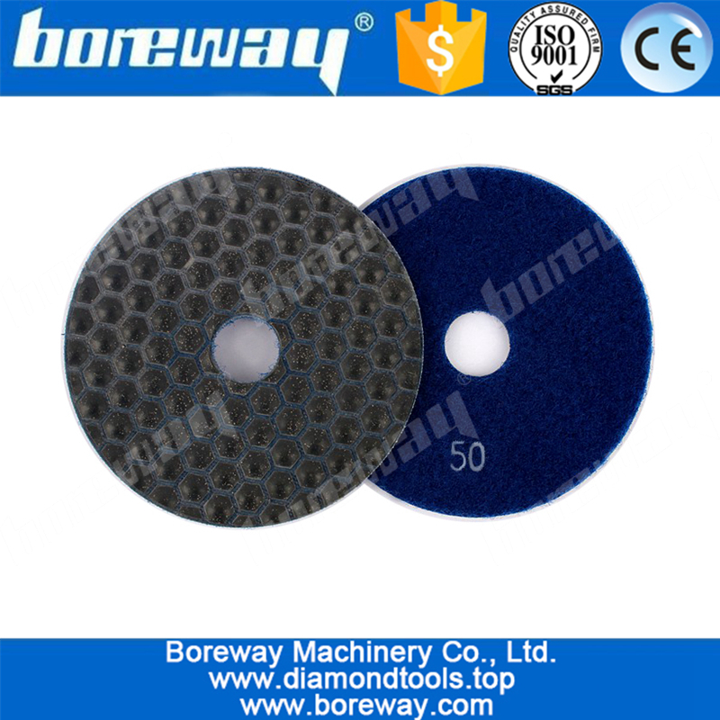 4inch dry diamond resin bond polishing pad for polishing granite